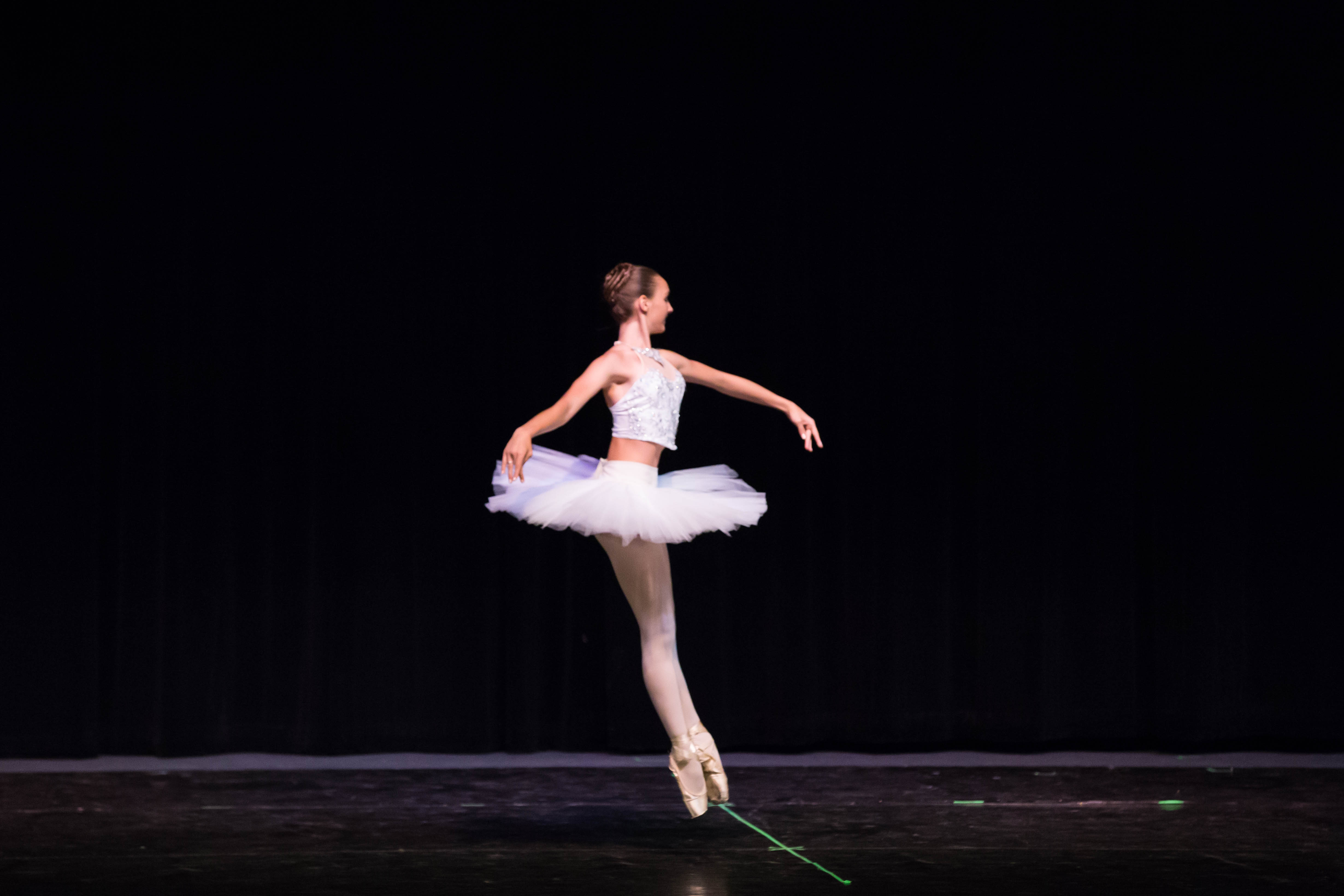ballerina dancing on stag