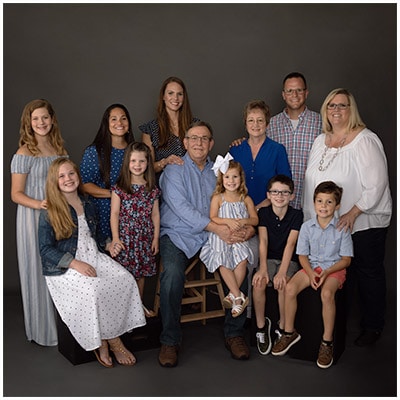 extended family photography grandparents